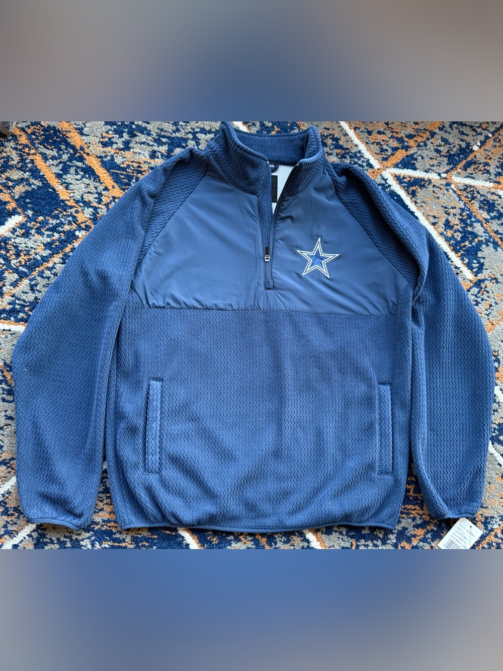 RARE NWT Dallas Cowboys NFL Apparel PROTOTYPE Velour Heavyweight Pullover